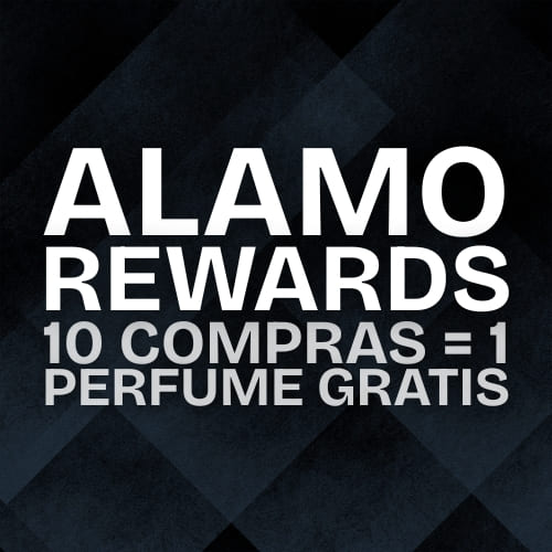 Beneficio Alamo Members: Alamo Rewards (Programa de Lealtad): Acumula sellos con cada compra en tu tarjeta electrónica. 1 compra = 1 sello (Al completar 10 sellos = 1 perfume gratis con un valor  aproximado a 400 soles).